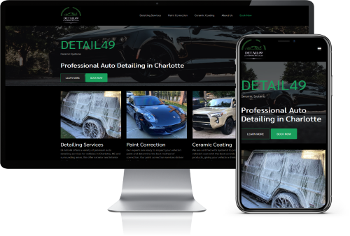 Website for M4 - Car Detailing Web Design