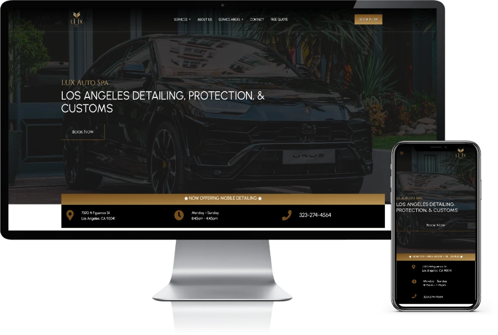 Website Showcase - Car Detailing Web Design