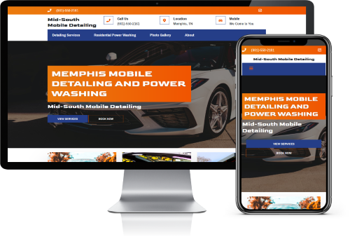 Auto Detailing Website for Mid-South Mobile Detailing - Memphis, TN