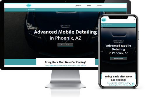 Auto Detailing Website for Quick-N-Clean Mobile Detailing - Mobile Detailing in Phoenix, Arizona